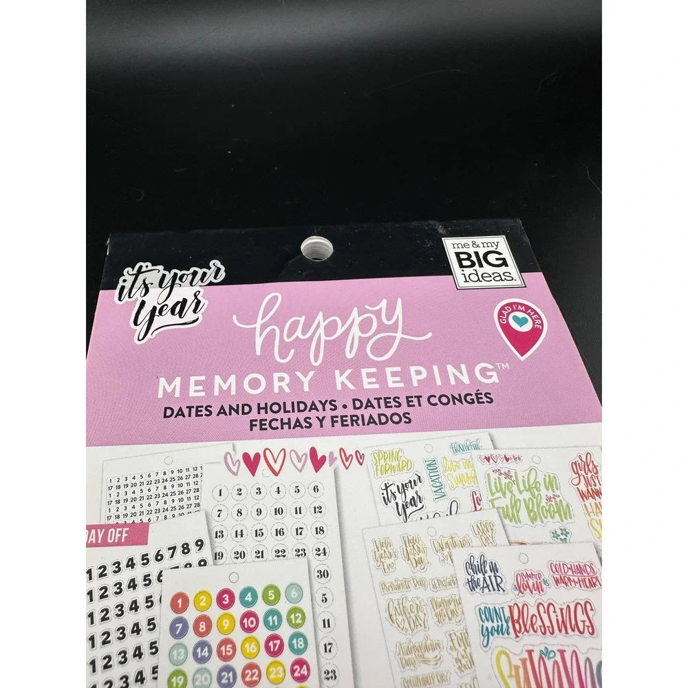 Erin Condren The Happy Planner Dates and Holidays Sticker Book 2601 pieces 90%